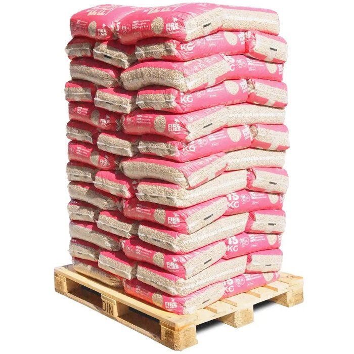 FIREFLIES Holzpellets 6mm ENplusA1, 65 x 15kg Palett