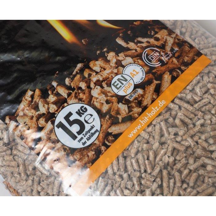 HIT Holzpellets Sackware 6mm ENplusA1, 66 x 15kg Palette